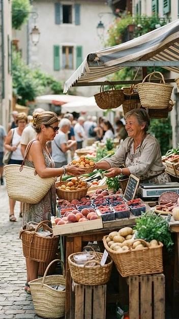 Illustration de Marché hebdomadaire de Novalaise