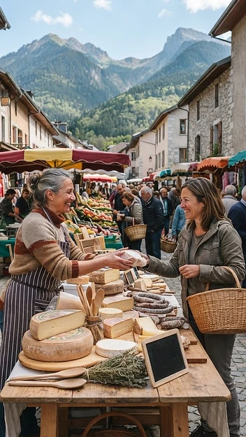 Illustration de Grand marché hebdomadaire de La Rochette