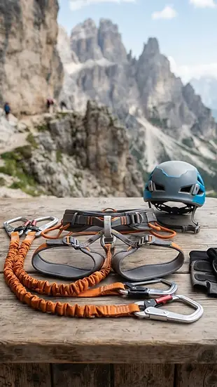 Illustration de Green Expérience – location kit Via Ferrata