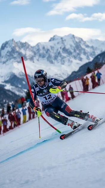 Illustration fidèle de Kandahar – Coupe du monde de ski alpin