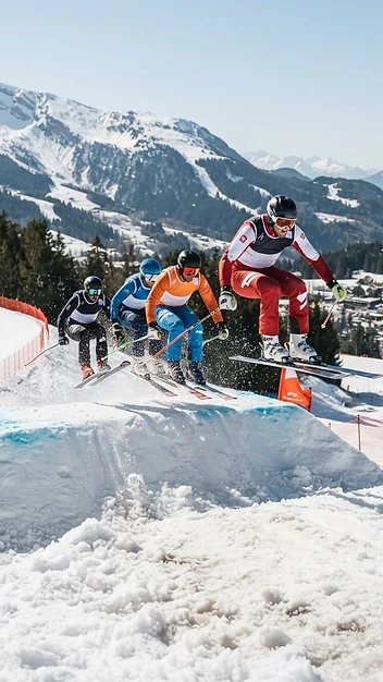 Illustration fidèle de Coupe d’Europe de ski-cross