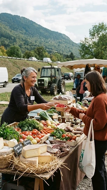 Illustration de Marché des producteurs locaux