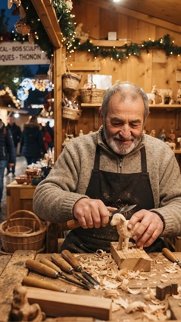 Illustration fidèle de Les Féeriques – Marché de Noël (Thonon)