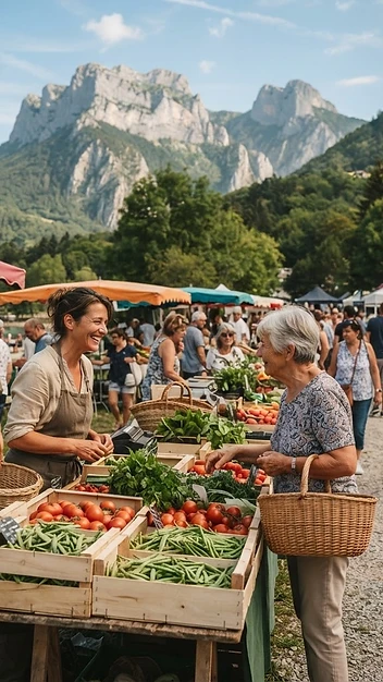 Illustration de Marché hebdomadaire des Échelles
