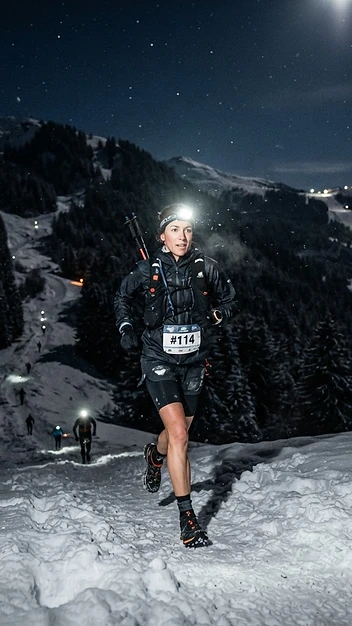 Illustration fidèle de Trail sur neige La Fée Blanche