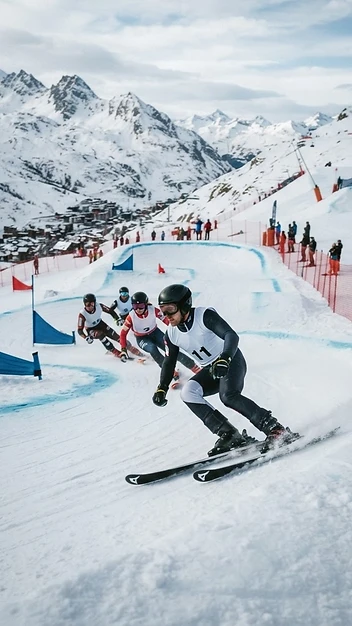Illustration fidèle de Coupe du monde de ski-cross