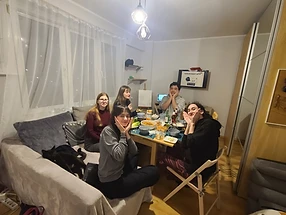 Pierwsza kolacja z uczniami