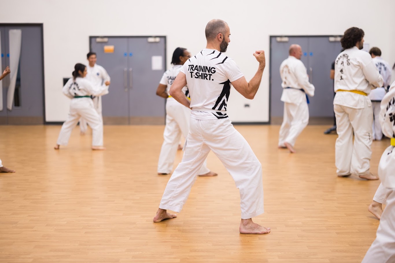Adult martial arts training