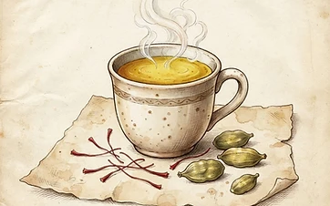 Saffron Cardamom Milk