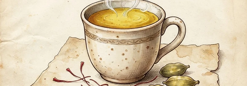 Saffron Cardamom Milk