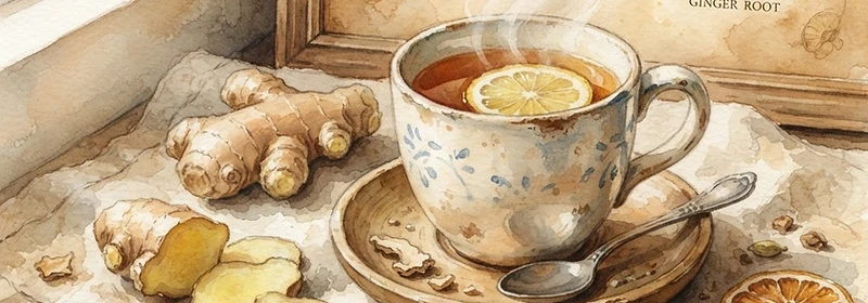 Warming Ginger & Lemon Tea