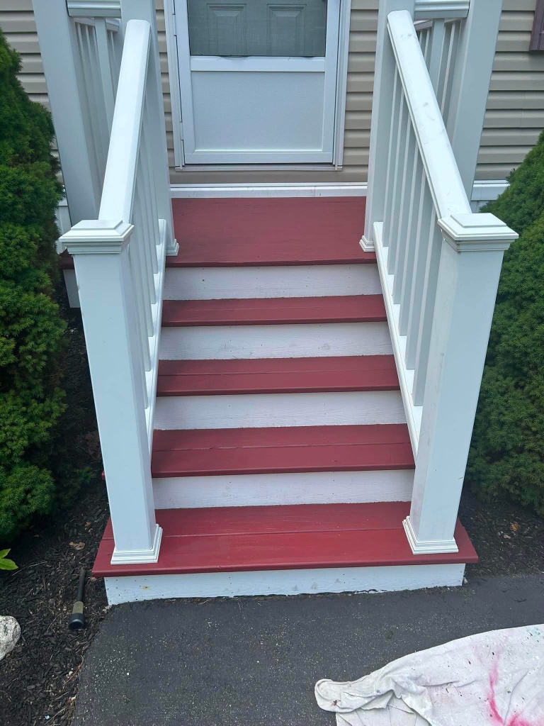 Red Entry Stairs — after