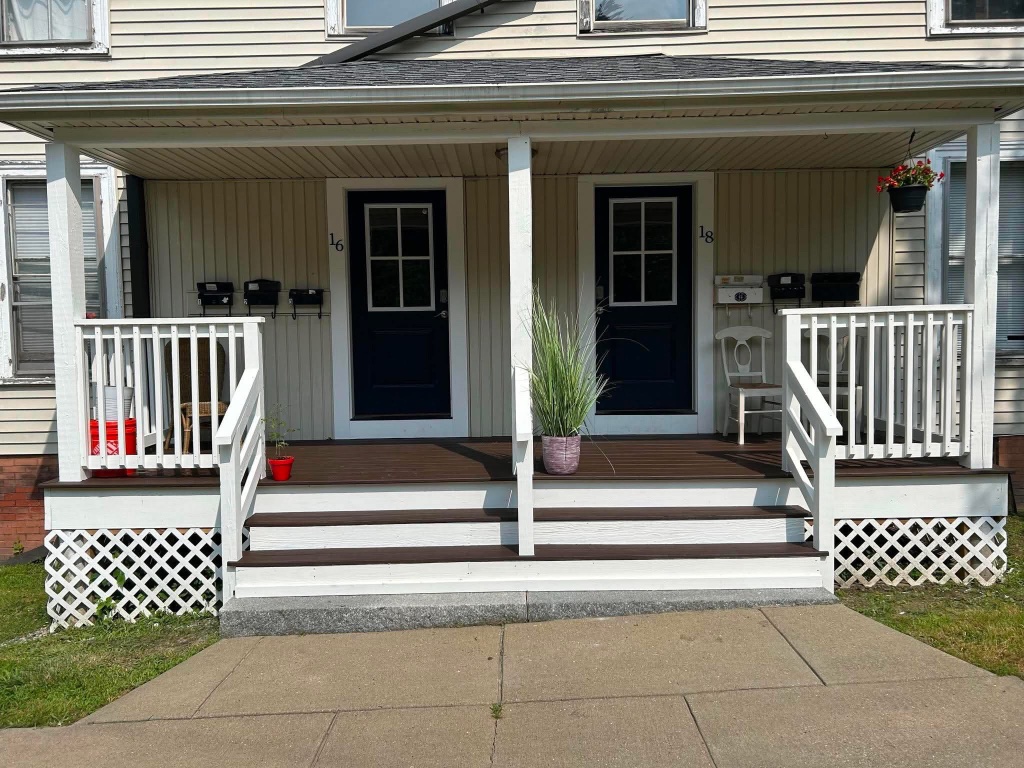 Covered Front Porch — after