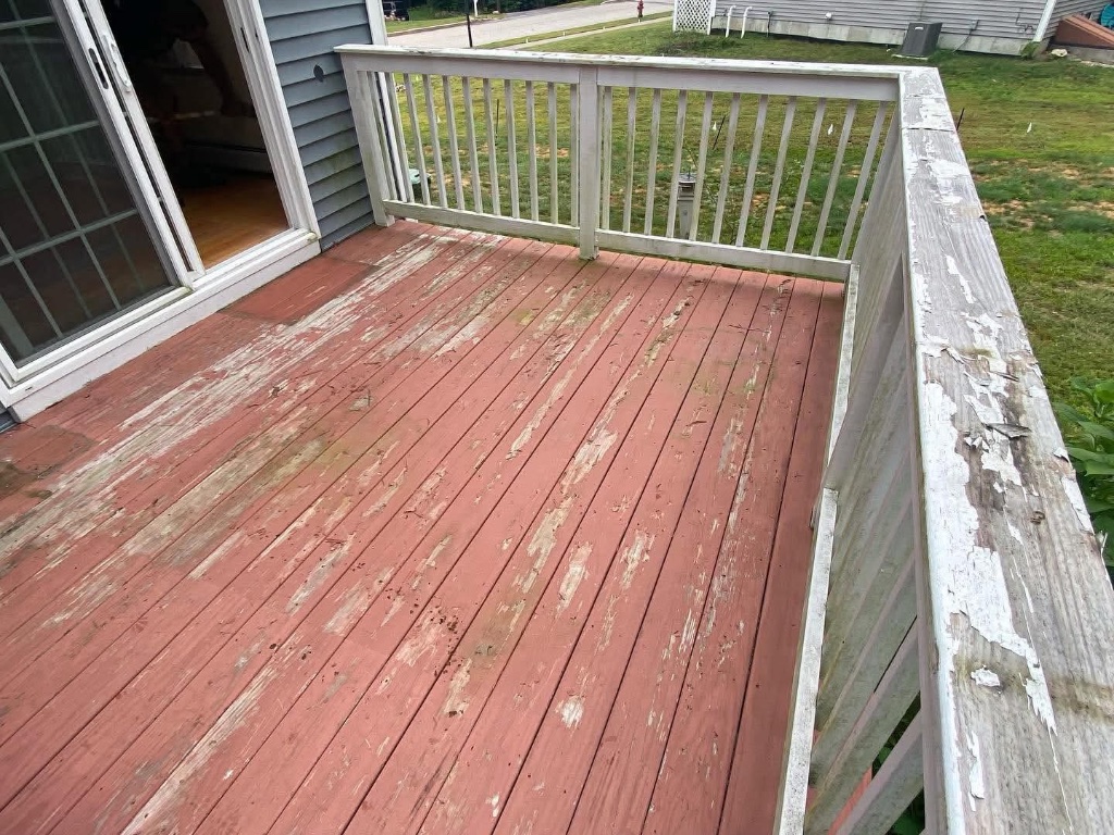 Deck Restoration — before