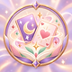 Moon and heart choice cards in the VibeSync Play style
