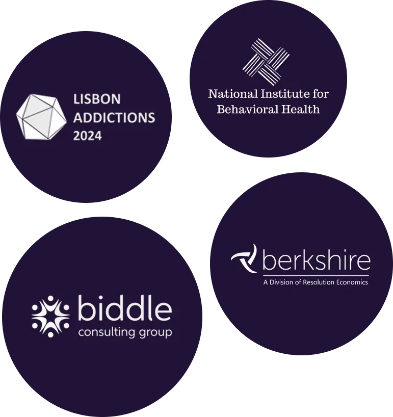 Validation partners: Lisbon Addictions 2024, National Institute for Behavioral Health, Biddle Consulting Group, Berkshire
