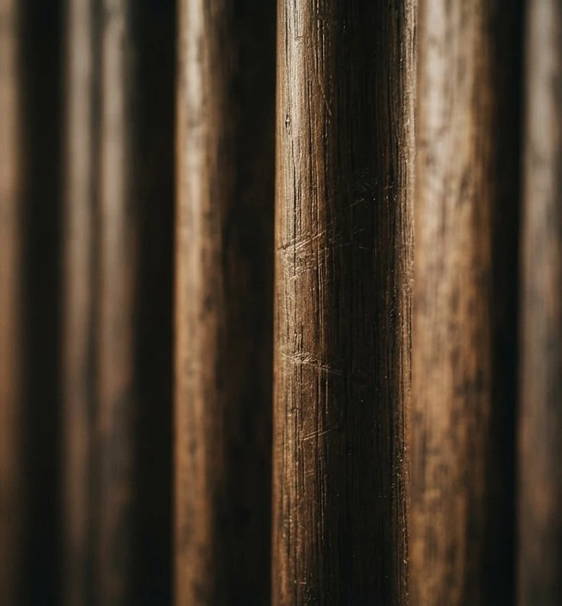 Macro study of fluted oak