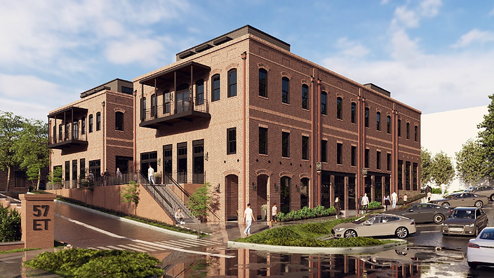 Conceptual rendering at 57 East in Downtown Newnan, Georgia