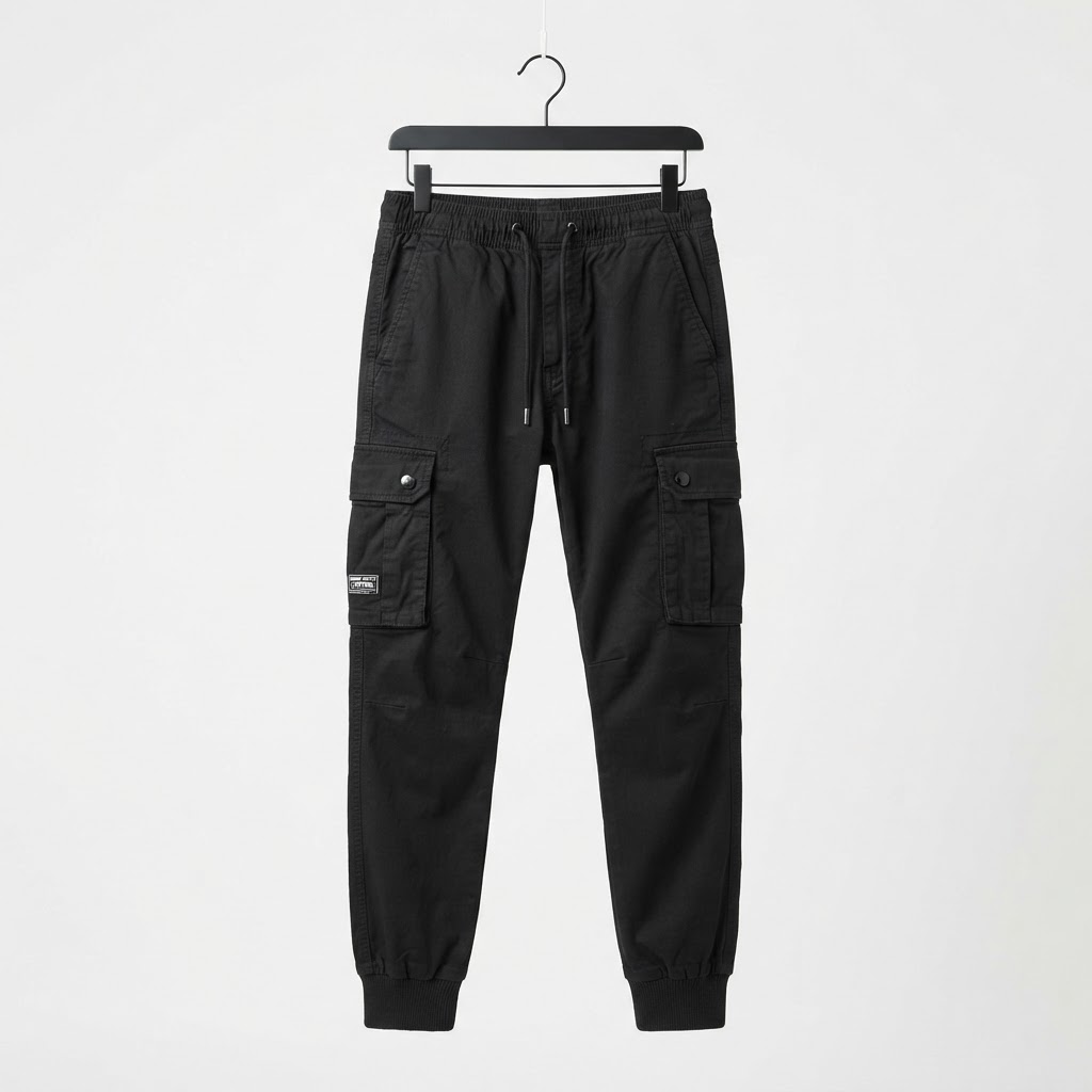 Jogger Cargo Negro Utilitario