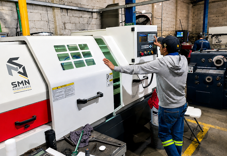Operación en torno CNC