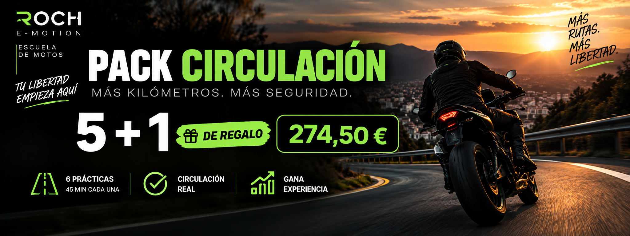 Pack Circulación ROCH E-motion · 5 + 1 de regalo · 274,50 €