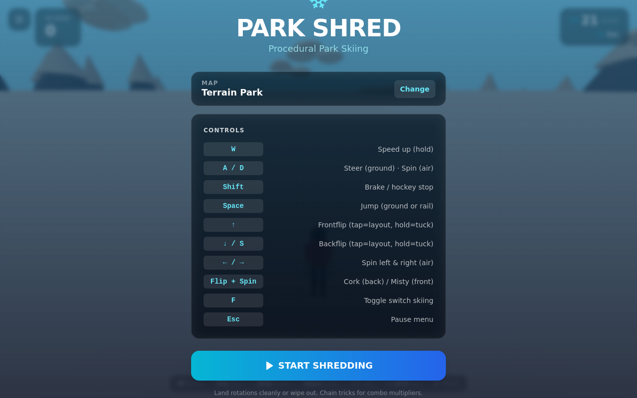 Peak Shredder template preview