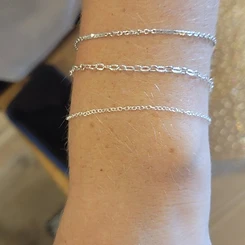 Permanent gold filled bracelet welded at Oh She Linked event