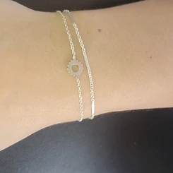 Permanent jewelry necklace welded by Oh She Linked