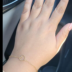 Stacked permanent bracelets welded by Oh She Linked