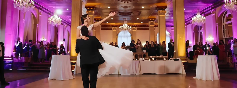 Immersive dance-floor lighting at a DJ Mike Melice wedding reception