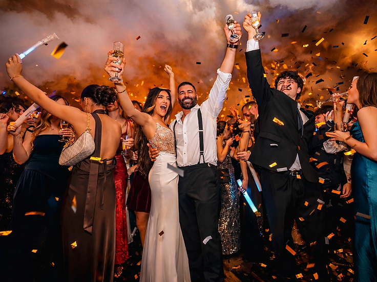 CO2 Jets at a luxury wedding