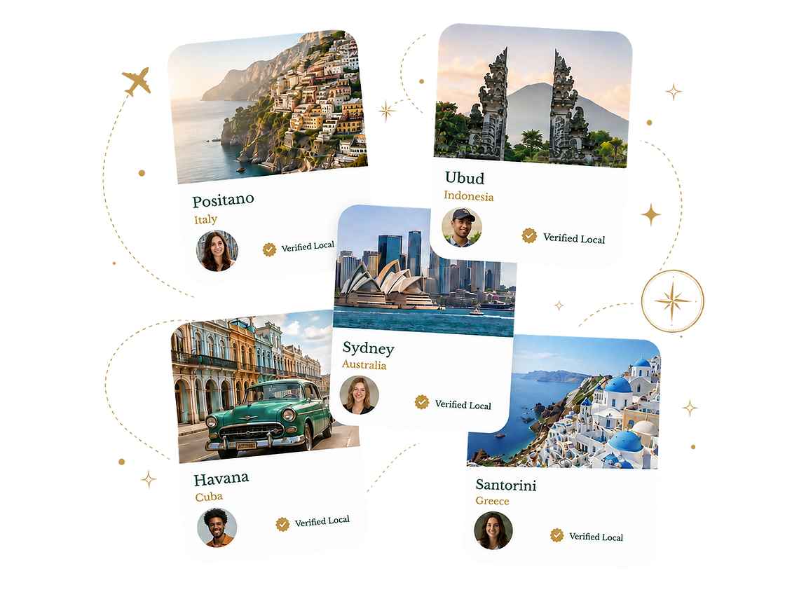 Featured verified local contributor destination cards