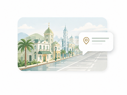Paid local insight session destination illustration