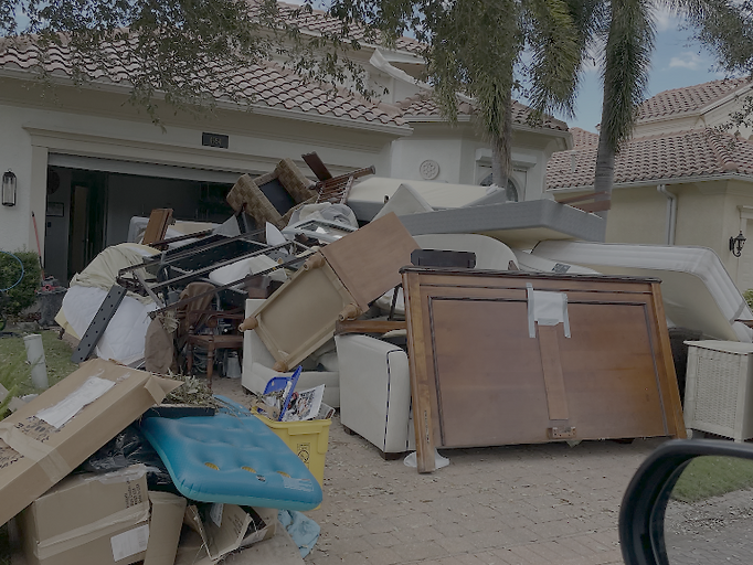 Florida home damaged by hurricane flooding