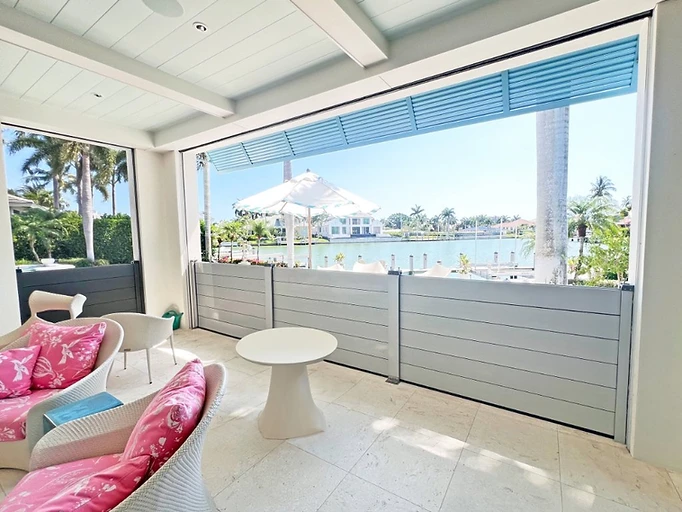 Florida home protected by Fortress flood barrier