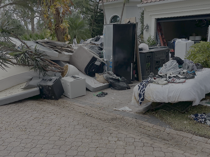 Florida home damaged by hurricane flooding