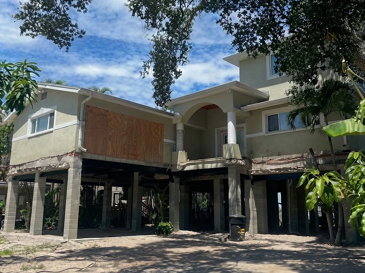 Florida home raised on concrete stilts to avoid flooding