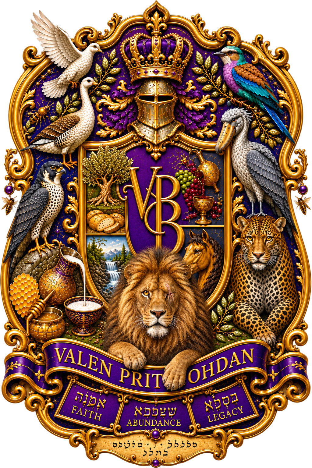 The Valen Prit Bohdan family crest under examination
