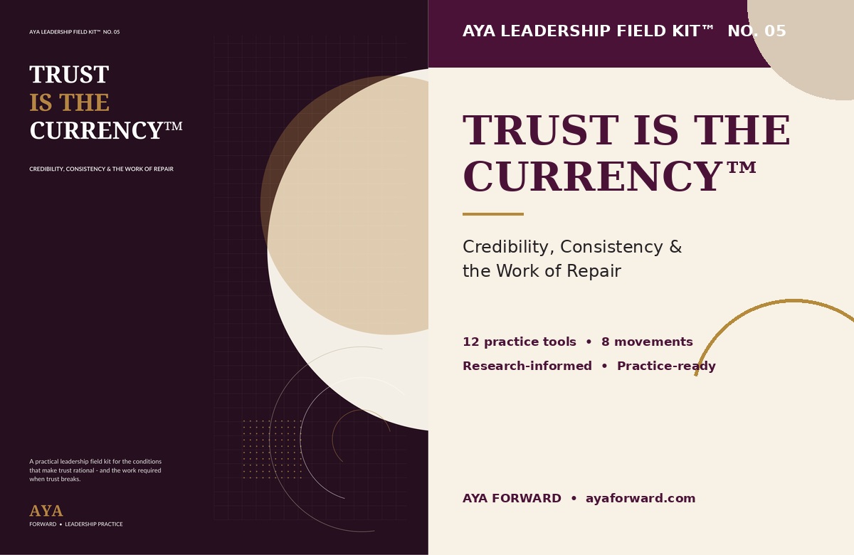 Trust Is the Currency Field Kit artwork