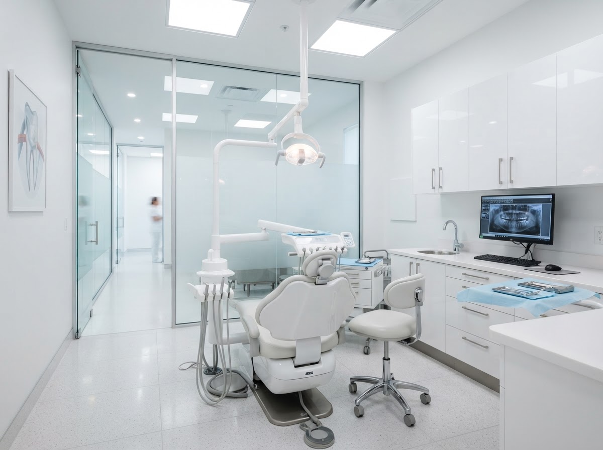 Dental Practice Sanitisation commercial cleaning East Midlands before and after transformation