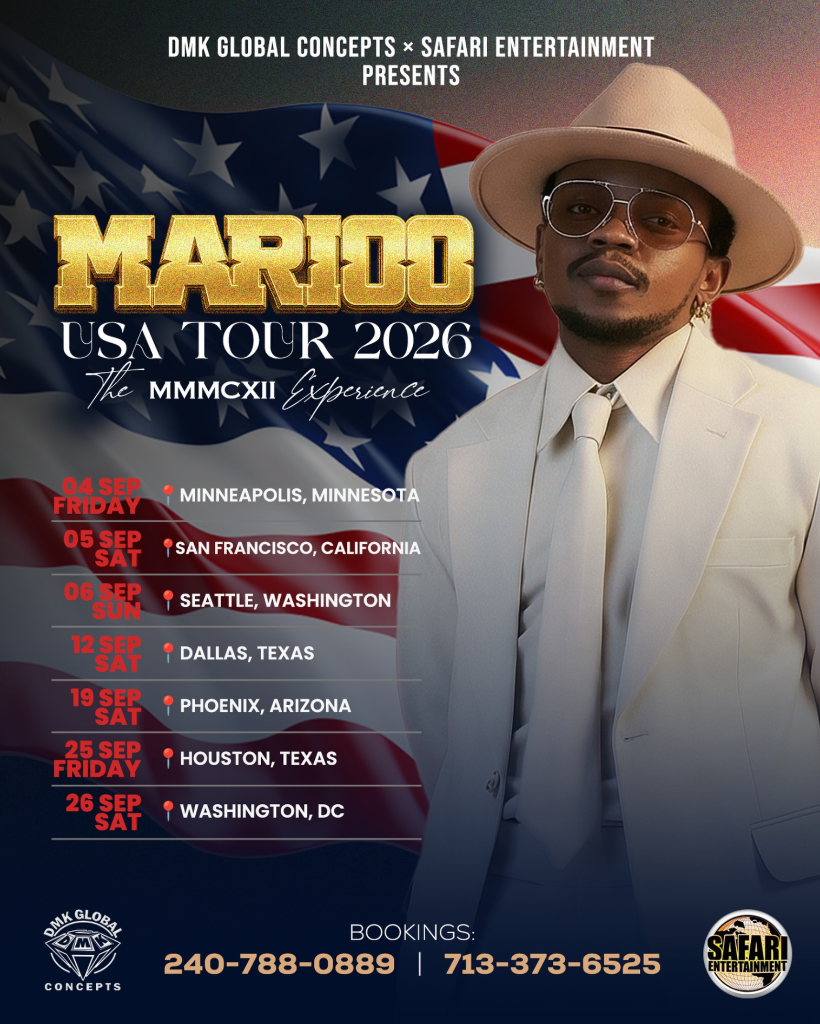 Marioo USA Tour 2026 Poster
