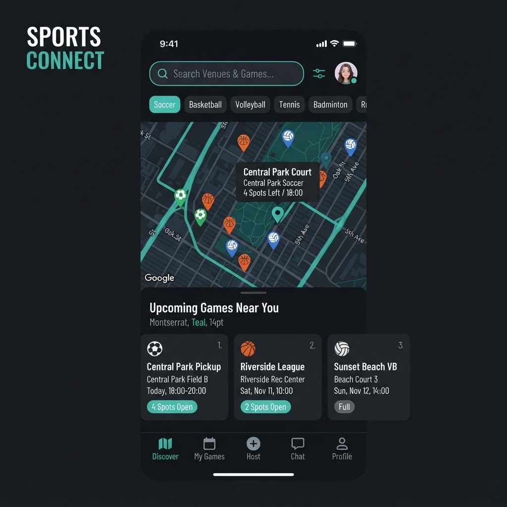 Discover games near you
