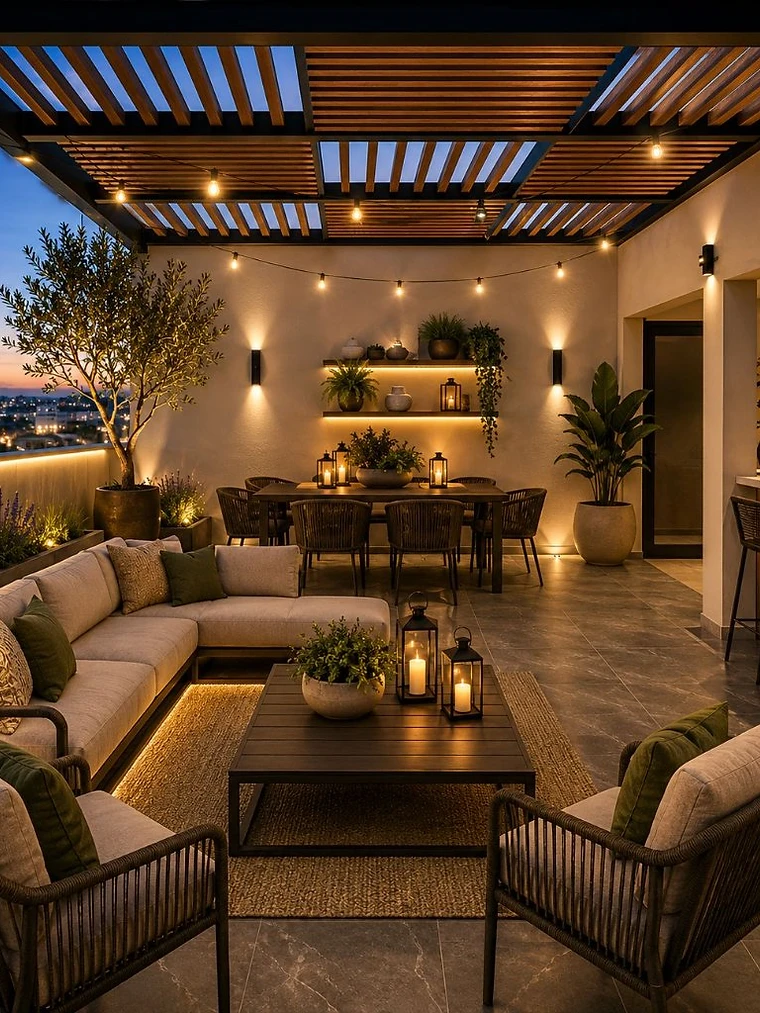 Terraza estilo resort del desarrollo residencial Fénix por Corporativo TEMBO