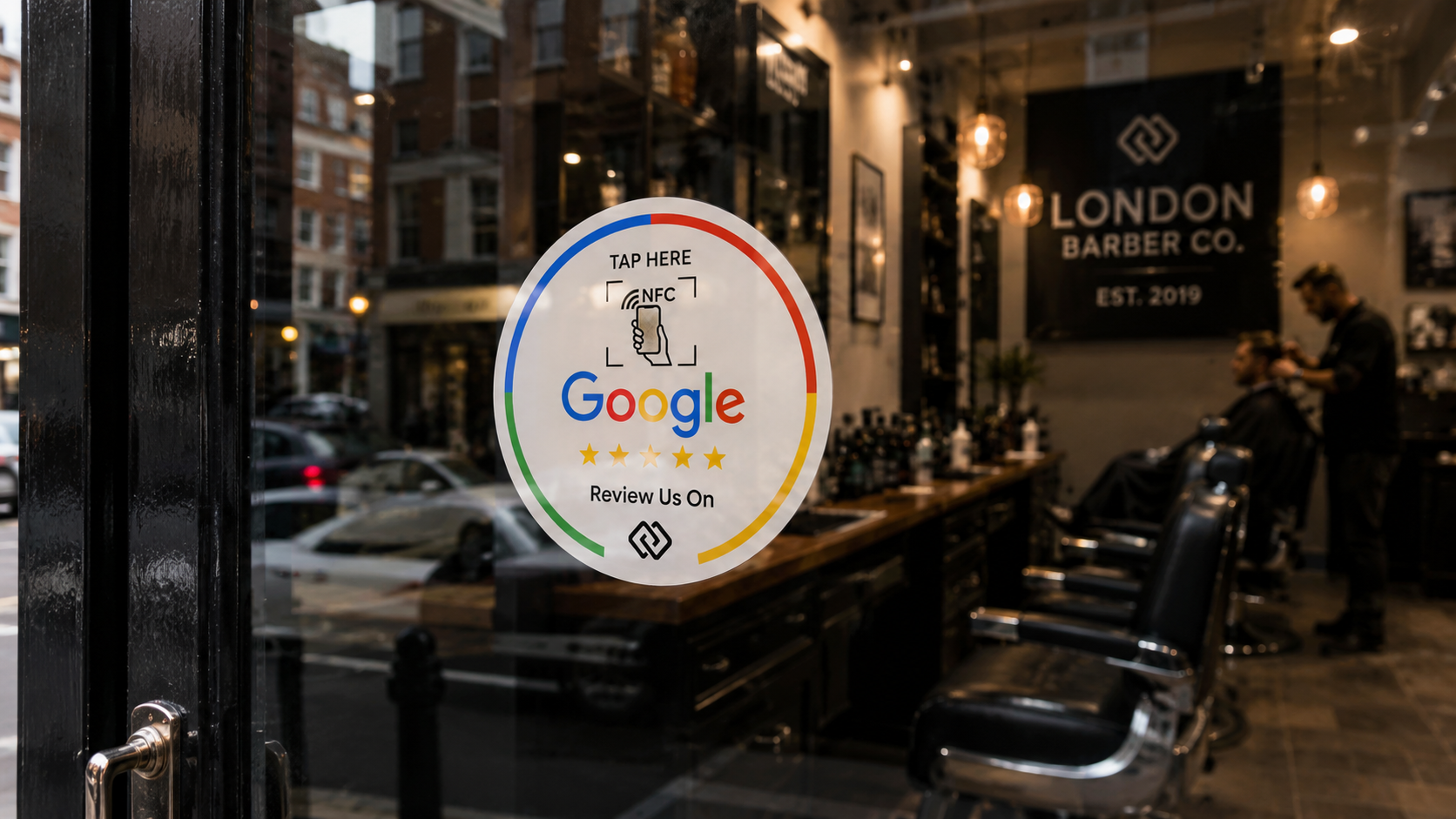 KONNEX Window Sticker in use: Retail