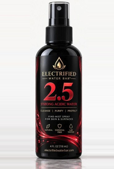 Electrified Water Bar pH 2.5 Strong Acidic