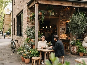 A high-end local Australian cafe in a leafy neighbourhood