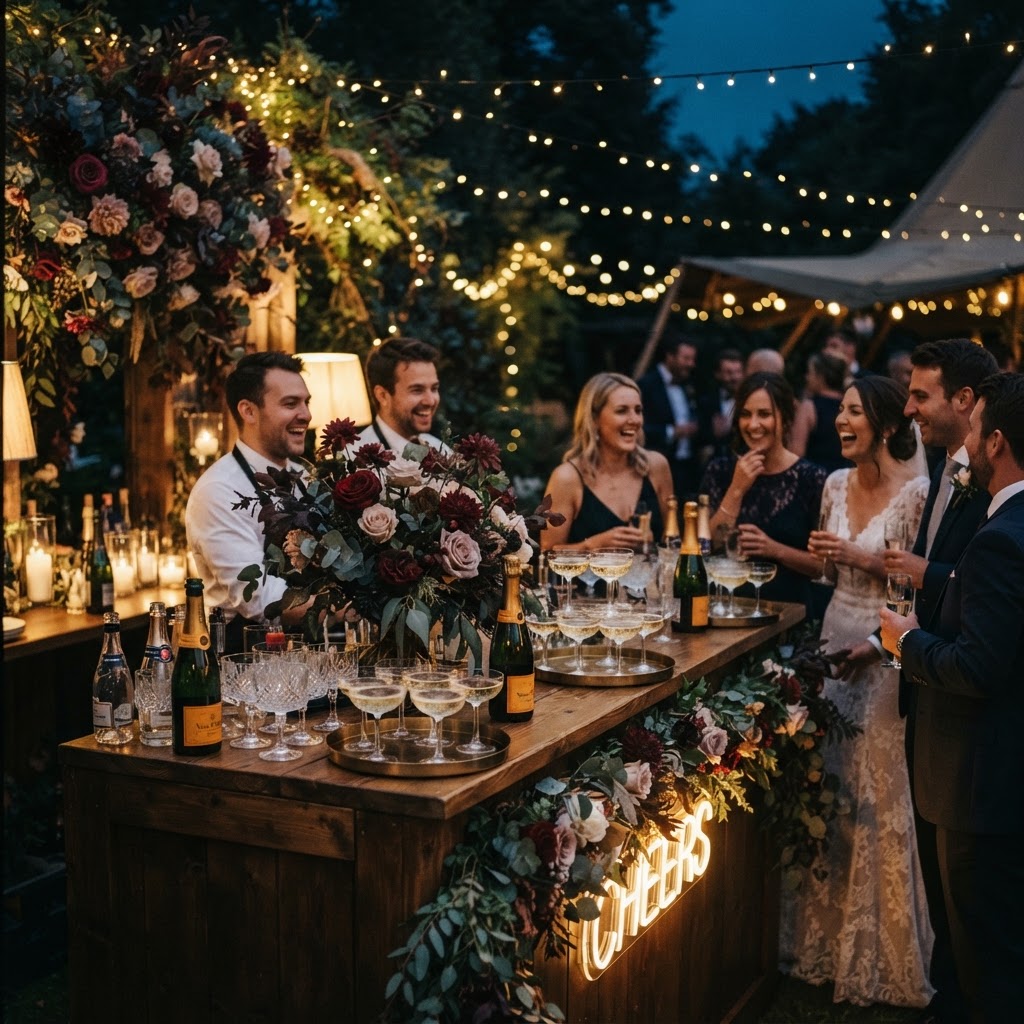 Wedding reception bar