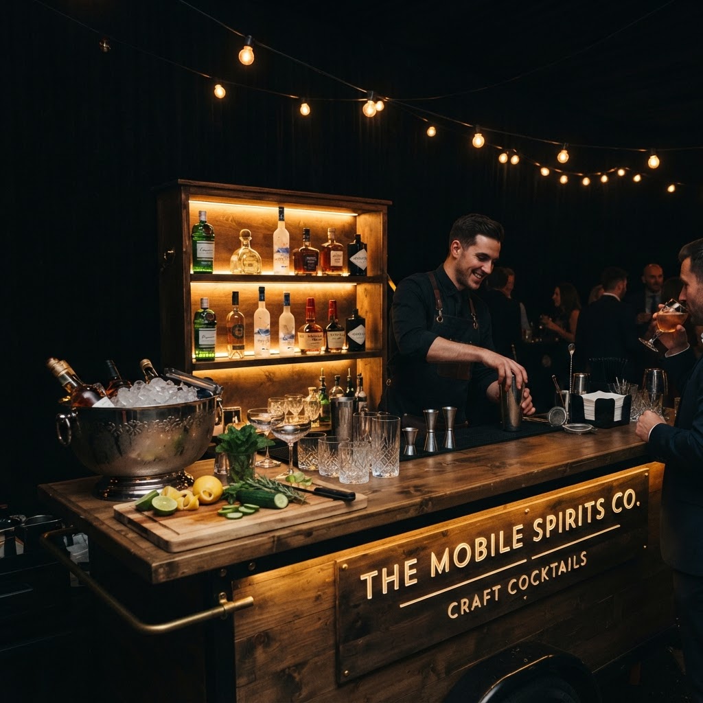 Mobile bar setup