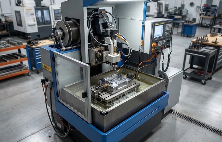 Fanuc CNC wire cut machine in the tooling workshop