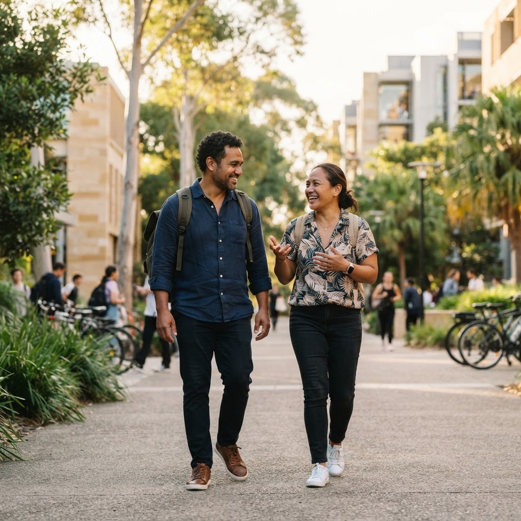 Students arriving in Australia